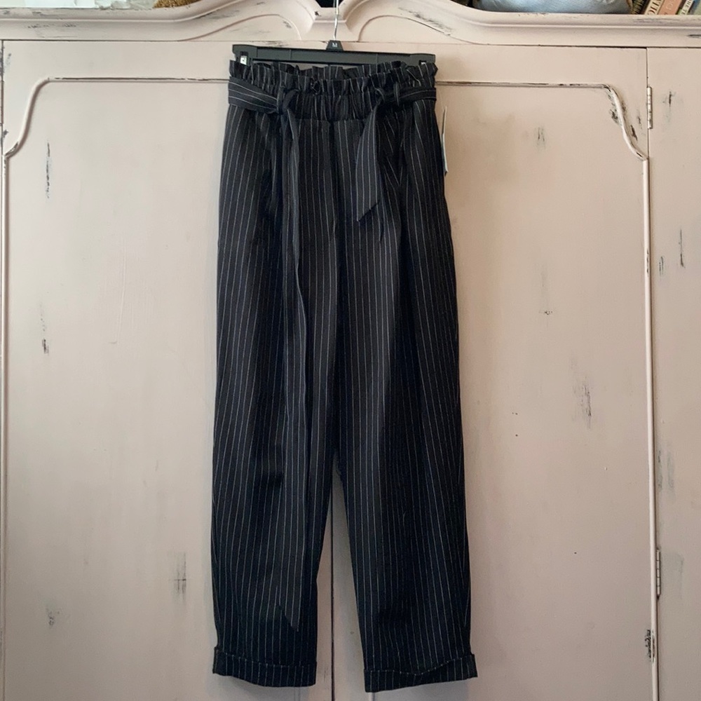 Pinstriped pants